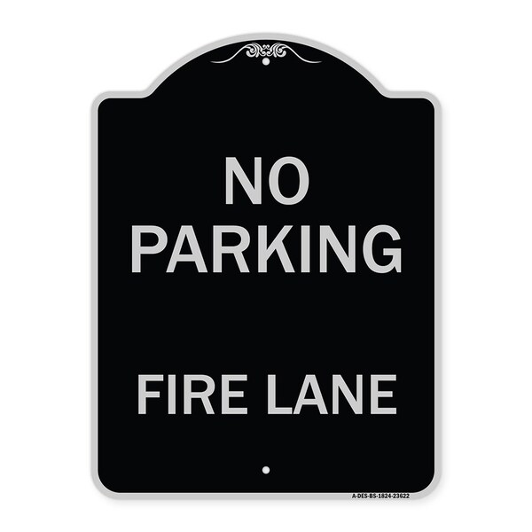 Signmission No Parking Fire Lane Heavy-Gauge Aluminum Architectural Sign, 24" x 18", BS-1824-23622 A-DES-BS-1824-23622 - main
